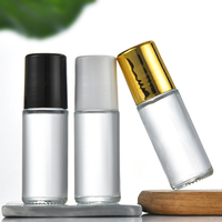 Offre Spéciale 50Ml Grande Capacité Roller Ball Bouteille D'huile Essentielle En Verre Cosmétique Essence Massage Parfum Roller Ball Bouteille