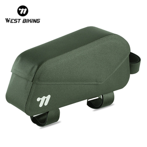 กระเป๋าติดท่อบนจักรยาน WEST BIKING กันน้ำ พร้อมฝาปิดแม่เหล็ก สำหรับจักรยานเสือหมอบ อุปกรณ์เสริมสำหรับการปั่นจักรยาน - Product Image 1