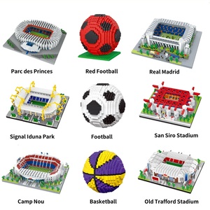 <span class=keywords><strong>Modello</strong></span> di Costruzione a Blocchi a Tema Calcistico, Giocattolo Educativo, Ornamento Fai-da-Te, Set in Plastica ABS con Micro Particelle - Product Image 1