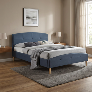 Cama Queen de 5 pies JEU AE 8018, Diseño Modular de Lujo Moderno para Sala de Estar, Estructura de Tela No Tejida, Diván Villa - Product Image 3