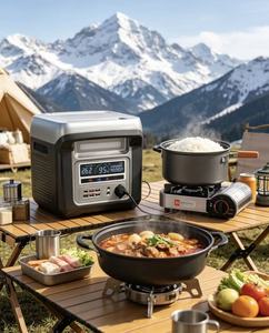 Batterie au phosphate de fer et de lithium haute puissance 2000W, grande capacité, 220v/110v, station d'énergie mobile pratique - Product Image 3