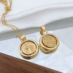 <span class=keywords><strong>CH</strong></span>-LAN0036 Religion Vingir Mary Anhänger Halskette Vergoldet Kupfer <span class=keywords><strong>Jesus</strong></span> Charms Halskette Vergoldung Kupfer Schmuck Großhandel - Product Image 2