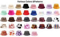 Chapeau Bob Décontracté Personnalisé HKZB en Fausse Fourrure Douce et Chaude avec Design Compressible pour l'Hiver