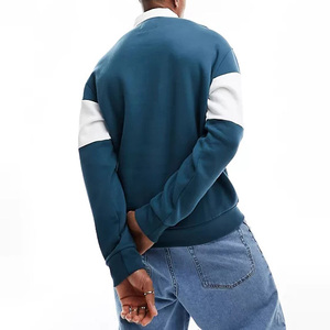 <span class=keywords><strong>Felpa</strong></span> ricamata da rugby con colletto a <span class=keywords><strong>polo</strong></span> personalizzato con bottoni a forma rilassata - Product Image 2