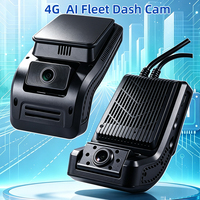 Système d'enregistrement facial et d'alerte de fatigue du conducteur pour voitures, camions, bus, flotte, caméra embarquée 1080p double objectif 4 canaux, 4G GPS ADAS DMS BSD