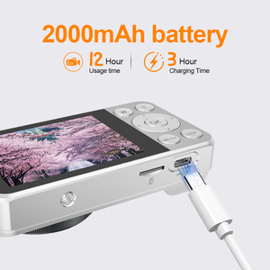 A59 4K digitale Mini videocamere 2000mAh lungo tempo di registrazione <span class=keywords><strong>Video</strong></span> tipo-C fotografia 2.8 "schermo LCD fotocamera per bambino - Product Image 2