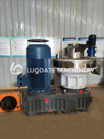 Máquina de fabricación de pellets de hierba de paja 2-3TPH Planta de fabricación de pellets de biomasa Fábrica profesional Línea de pellets de madera