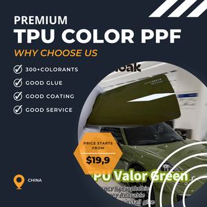 Vinilo TPU <span class=keywords><strong>Valor</strong></span> Green Series de Lujo para Autos, PPF de 7.5mil, 1.52*15M, Resistente a Rayones y Antiamarilleo, Venta Directa de Fábrica en Rollo - Product Image 1