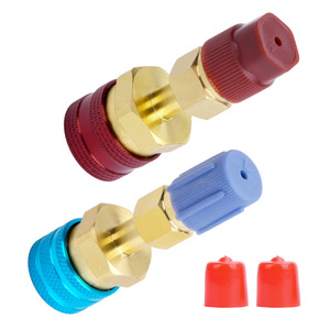 Car Air Conditioning R1234yf High Low Pressure Quick Connector All Copper Refrigerant <b>Charging</b> <b>Plug</b> Dual Purpose HR075 - Product Image 5