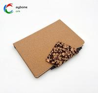 Bois naturel liège haute qualité nouveau marc de café boucle cahier A5 cadeau d'affaires bloc-notes ensemble personnalisé écologique bureau