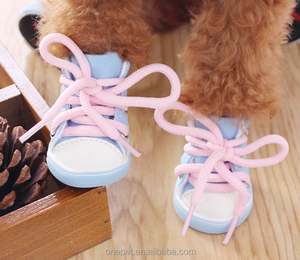 4 PCS/Set Canvas Dog Shoes New Design Cute Small Pet Dog Wear Shoes Dog <span class=keywords><strong>Converse</strong></span> Shoes - Product Image 5