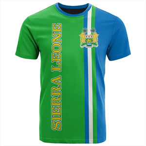 Afrique Sierra Leone Flag Print T Shirts Patriotic Blason Tshirt Male Sport Jersey Boy Tops Drop Shipping Summer Men Tee - Product Image 2