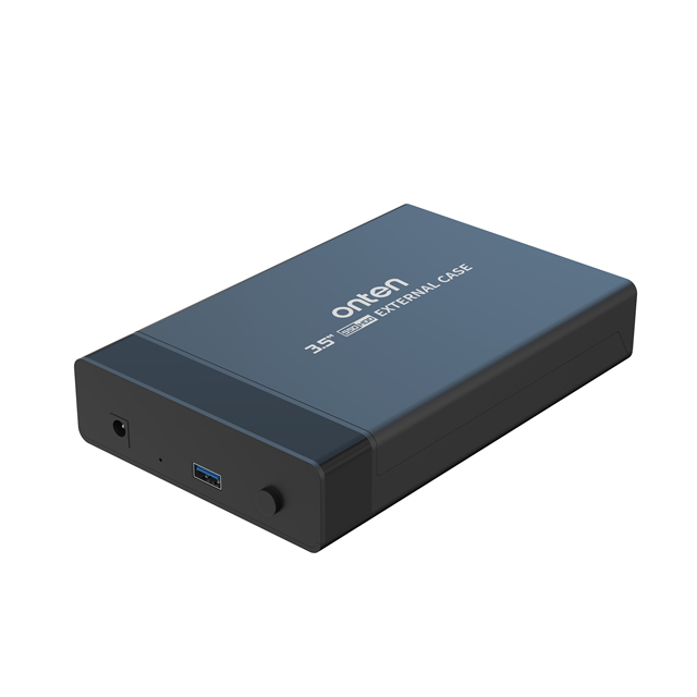 Hard Drive External HDD Enclosure 3.5 Inch USB 3.0 5Gbps SATA HD Box Plastic Case with Cable and Charger for Computer OTN-UHD3