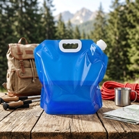 Sac de stockage d'eau portable 3L/5L/10L avec bec verseur et poignée pour camping, randonnée et cyclisme