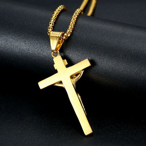 Stainless Steel <b>Cross</b> Pendant Necklace Unisex Gift Jewelry YS161 Geometric Design - Product Image 3