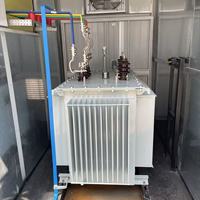 Transformateur immergé dans l'huile à faible perte de puissance 1600 kVA, sous-station compacte 12 kV 0,4 kV, unité de poste préfabriqué extérieur