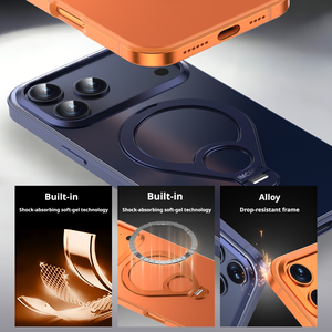 Coque de téléphone ultra-fine en métal anti-chute avec support magnétique rotatif pour iPhone 17 Pro Max et iPhone 17 Pro - Product Image 6