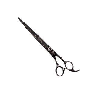 Tijeras de aseo para mascotas recubiertas de Color negro Tijeras rectas de aseo profesional de 6,5 pulgadas para recortar mascotas - Product Image 1