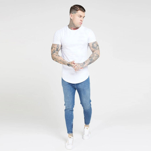 T-shirt moderne à manches courtes en coton 200 GSM, doux, décontracté, tendance estivale, personnalisable, OEM, marque privée, fournisseur d'usine - Product Image 3