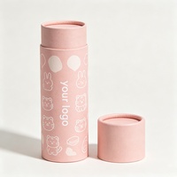 Boîte d'emballage en tube de papier de luxe personnalisée, boîte cylindrique en carton écologique avec logo pour cosmétiques, bougies, thé, cadeaux