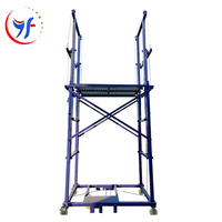 Plateforme mobile électrique isolante YF 500 KG 6M de taille standard avec trépied de levage, échafaudage électrique mobile, palan de construction