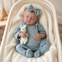 18 Zoll Lebensechte Reborn-Babypuppe aus Weichem Vinyl Realistische Neugeborenen-Puppe Spielzeug für Kinder Geschenk Großhandel Individuell Anpassbar