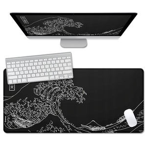 Vague noire personnalisée <span class=keywords><strong>de</strong></span> Kanagawa surface ultra lisse XXL grand <span class=keywords><strong>tapis</strong></span> <span class=keywords><strong>de</strong></span> <span class=keywords><strong>souris</strong></span> <span class=keywords><strong>de</strong></span> bureau <span class=keywords><strong>de</strong></span> jeu étendu <span class=keywords><strong>tapis</strong></span> <span class=keywords><strong>de</strong></span> <span class=keywords><strong>souris</strong></span> avec bords cousus - Product Image 3