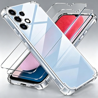 Étui de protection antichoc 3-en-1 en verre trempé et TPU de haute qualité pour A13 4G Plus, avec coussin d'air et design transparent