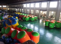 Bouées flottantes gonflables en PVC pour le jeu de sport de marqueur de triathlon