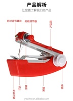 Vente en gros Petite machine à coudre domestique Machine à coudre de poche manuelle Mini machine à coudre multifonctionnelle portable de voyage