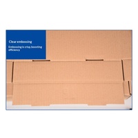 Boîtes en carton ondulé rectangulaires longues en forme d'avion, extra-résistantes, à ouverture rabattable, pour usage agricole ; disponibles