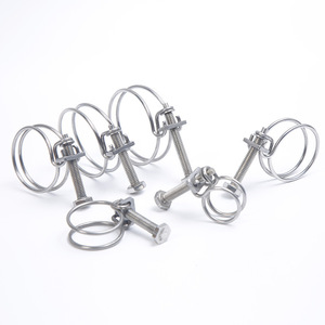Chuanyang Stainless Steel Double Wire Hoop Reinforced <b>Hose</b> <b>Clamp</b> 12-300mm For Rubber Plastic <b>Hose</b> Repair - Product Image 2