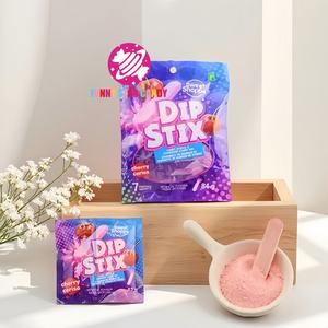 Venta caliente 2 en 1 Fabricante al por mayor Fruta en polvo Confitería Sabor a <span class=keywords><strong>cereza</strong></span> Dulce amargo Prensa Tablet Stick Candy - Product Image 1