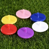 Marqueurs de balle de golf personnalisés en plastique plats et ronds |   Impression de logo de haute qualité et couleurs multiples |   Accessoires de golf durables
