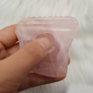 Papan Guasha kuarsa mawar alat pijat alami Guasha untuk perawatan SPA terapi akupunktur menghilangkan stres otot - Product Image 5