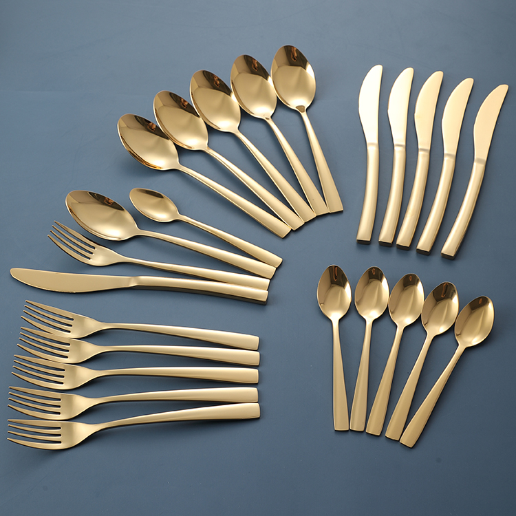 Набор столовых приборов из нержавеющей стали, 24 шт.