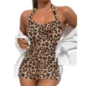 Modern Manufacturer Wholesale One Piece Designer Women Bikini Leopard Print Bikinis Swimwear Beachwear Swimsuit