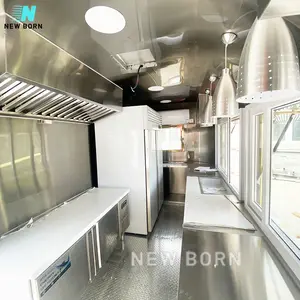 Outdoor Mobile Food Trailer Straße Mobile China Factory Mobile Food Truck zum Verkauf Pizza Custom ized Steel American