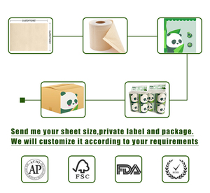 Papel Higiénico de Bambú <span class=keywords><strong>OULU</strong></span> al por Mayor, Ecológico, Sostenible, de 3 Capas, Suave para Piel Sensible - Product Image 5