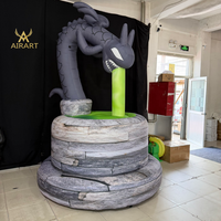 Dragon gonflable maléfique pour la décoration de fête d'enfants, ornement de dessin animé gonflable personnalisé pour l'affichage d'événements d'Halloween