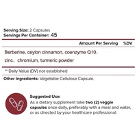 Capsules de berbérine HCL 1500 mg de qualité supérieure 2023 avec cannelle de Ceylan et CoQ10 pour adultes – Produits de beauté – Durée de conservation de 2 ans