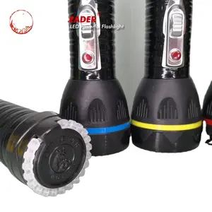 China manufacturer plastic portable waterproof high power first class railway led torch flashlight