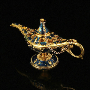Aladdin lampada magica artigianale infonde fantasia orientale e benedizioni nel tuo spazio vitale con squisito arredamento in stile sud-est asiatico - Product Image 1