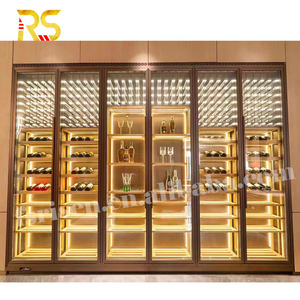 Cave à vin professionnelle à température contrôlée avec éclairage LED, meuble de bar et de rangement moderne Rs229 Wine - Product Image 2