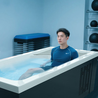 Baignoire à glace en acrylique professionnelle avec système de refroidissement, baignoire à glace de luxe pour la récupération des athlètes, utilisation en extérieur