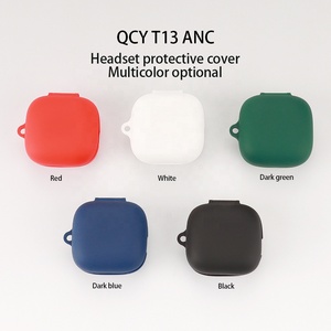Funda protectora de silicona blanda para auriculares <span class=keywords><strong>QCY</strong></span> T13 <span class=keywords><strong>ANC</strong></span>, accesorios inalámbricos, muestras gratis - Product Image 2