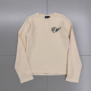 Camiseta Henley de Alta Calidad y Ligera con <span class=keywords><strong>Tres</strong></span> Botones para Hombre, Camiseta de Manga Larga Oversize - Product Image 3