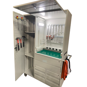 Steel Control <b>Box</b> with Red Knobs and Side Handles Powder Coated Finish for Electrical Enclosure Use - Product Image 2