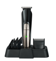 Tondeuse à barbe avec gabarit de coiffage, tondeuse corporelle pour peaux sensibles pour hommes, kit de toilettage tout-en-un format voyage