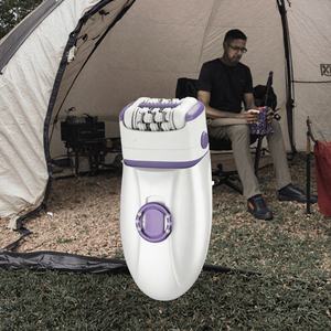 Rechargeable Beard Trimmer Three Blades Rotary <b>Shaver</b> For <b>Face</b> <b>Women</b> Electric Hair Cutting Machine USB Charging - Product Image 3